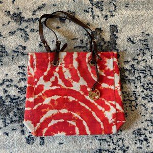 Michael Kors Jet Set Tie Dye Canvas Tote